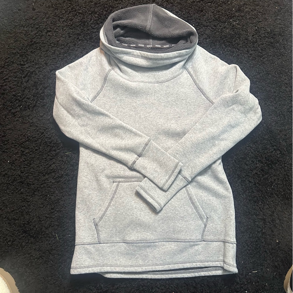 086 RBX Gray Cowl Neck Sweatshirt- Size M